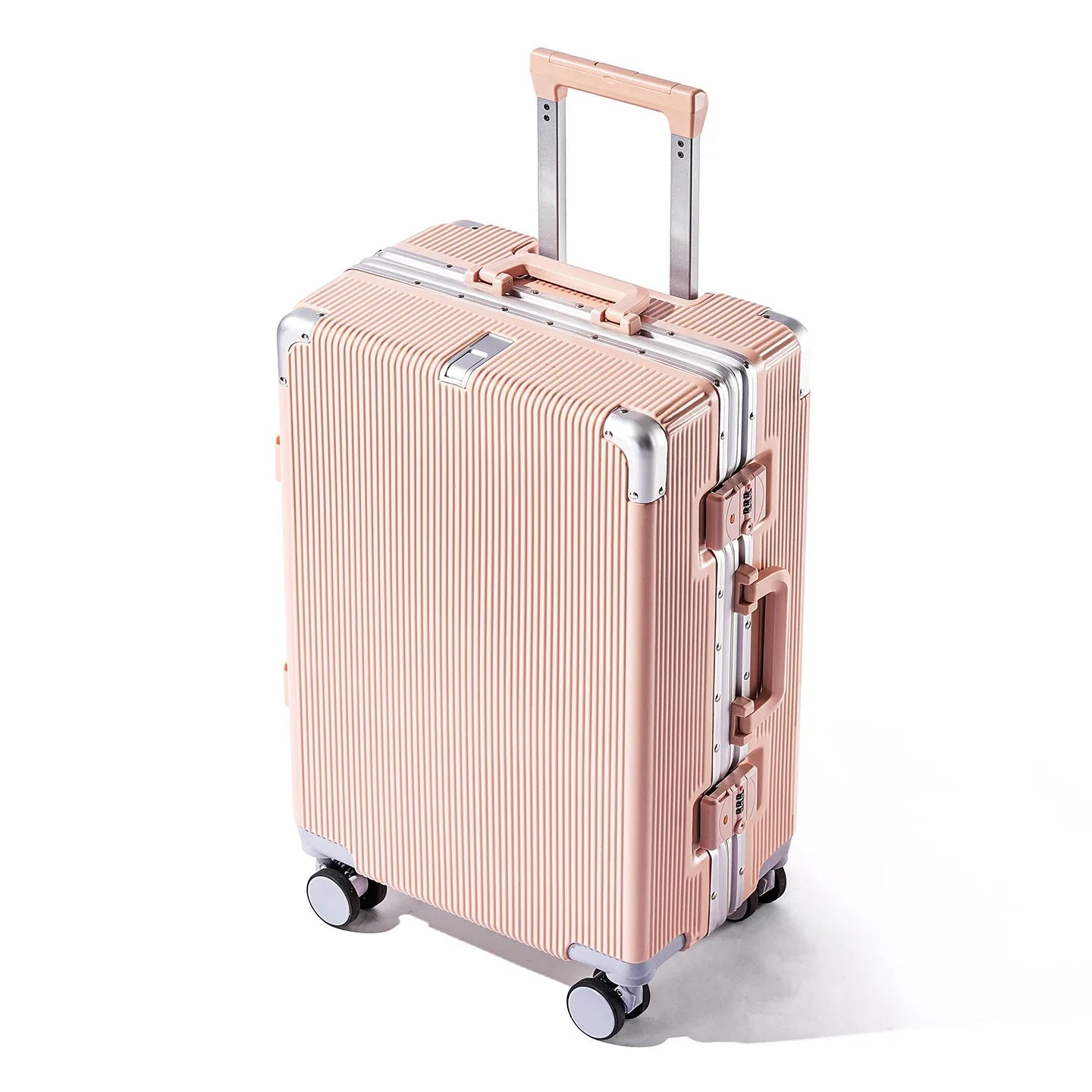 16"/20" Suitcase Carry-on Boarding for Women Travel Trolley Case with Aluminum Frame Password Lock Rolling Luggage 22/24/26/28"