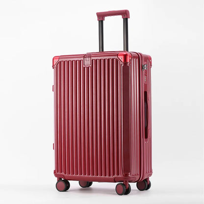 SUSHIMU Suitcase  Travel Suitcase Men 20 24 26 Carry-On Luggage Women PC   Frame Trolley Case