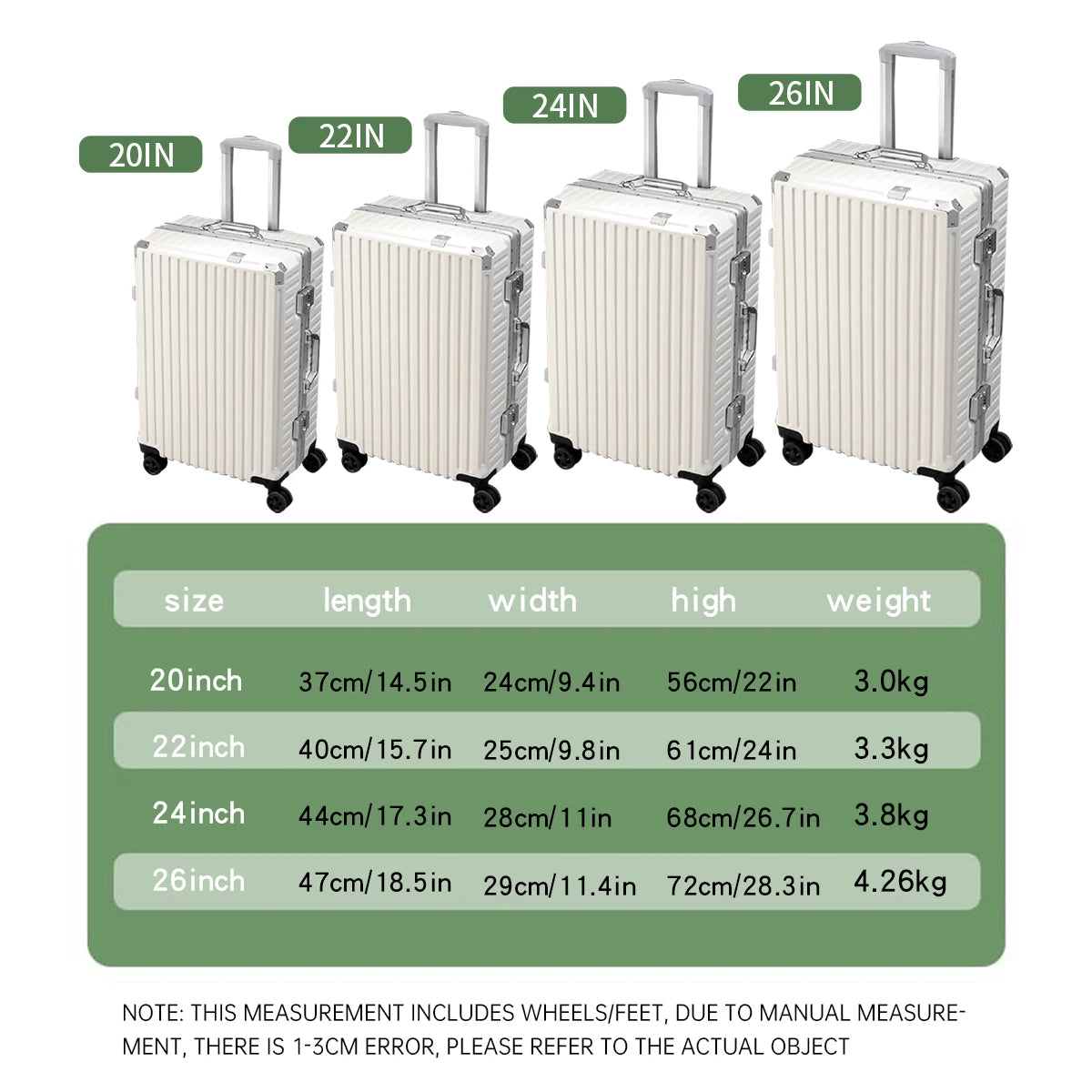 Trolley Luggage 20 24 26 28 Inch Aluminum Frame Rolling Luggage Case USB Travel Suitcase on Wheels Combination Lock Carry-On Luggage
