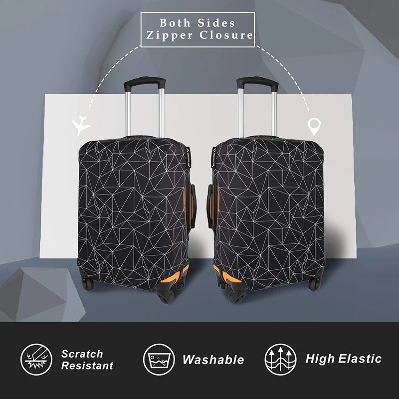 Luggage Cover Suitcase Protector Travel Suitcase Cover Anti Scratch Luggage Protector Washable Fits 18-32 Inch Luggage