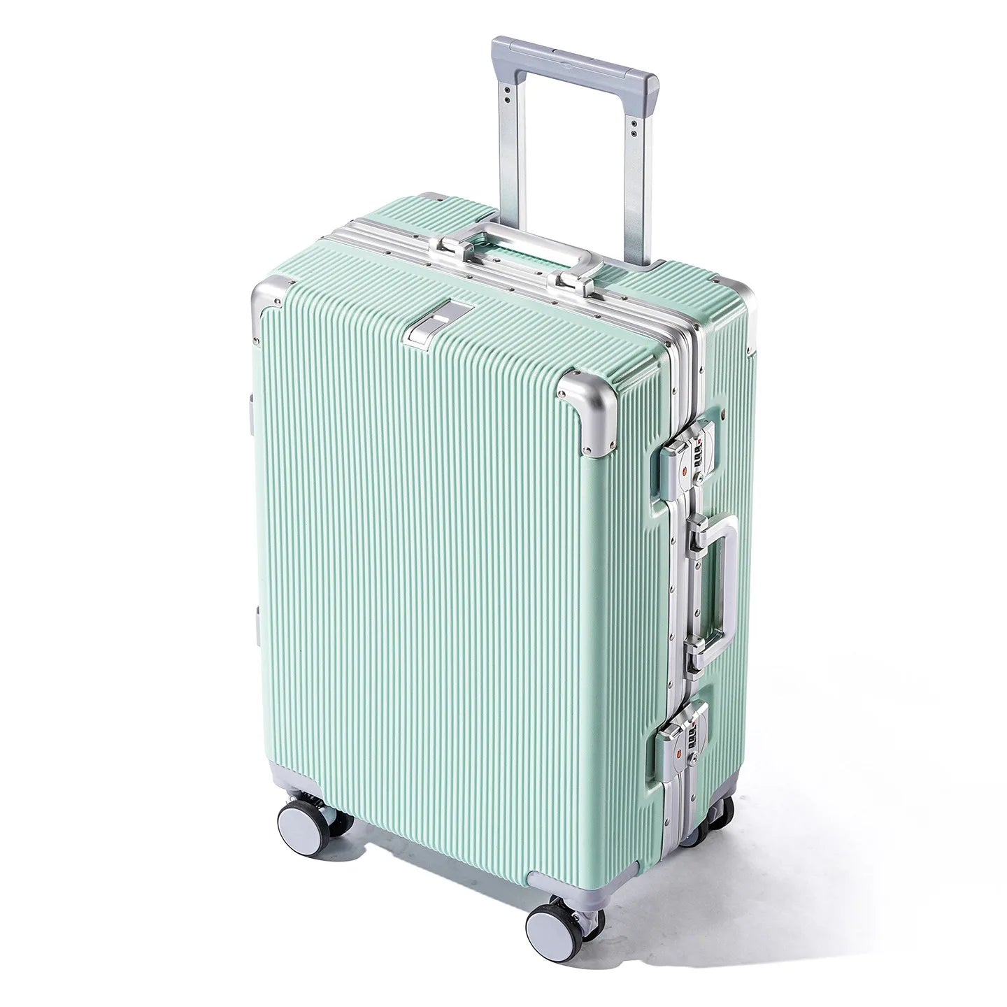 16"/20" Suitcase Carry-on Boarding for Women Travel Trolley Case with Aluminum Frame Password Lock Rolling Luggage 22/24/26/28"