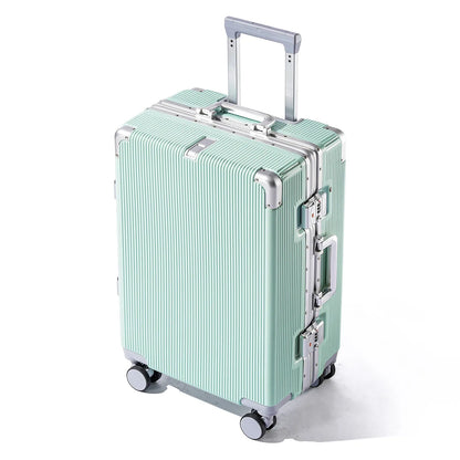 16"/20" Suitcase Carry-on Boarding for Women Travel Trolley Case with Aluminum Frame Password Lock Rolling Luggage 22/24/26/28"