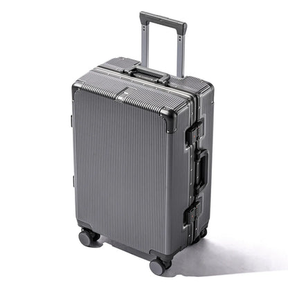 16"/20" Suitcase Carry-on Boarding for Women Travel Trolley Case with Aluminum Frame Password Lock Rolling Luggage 22/24/26/28"