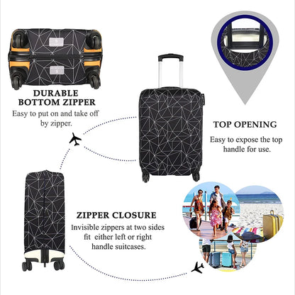 Luggage Cover Suitcase Protector Travel Suitcase Cover Anti Scratch Luggage Protector Washable Fits 18-32 Inch Luggage