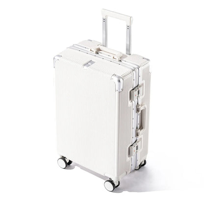 16"/20" Suitcase Carry-on Boarding for Women Travel Trolley Case with Aluminum Frame Password Lock Rolling Luggage 22/24/26/28"