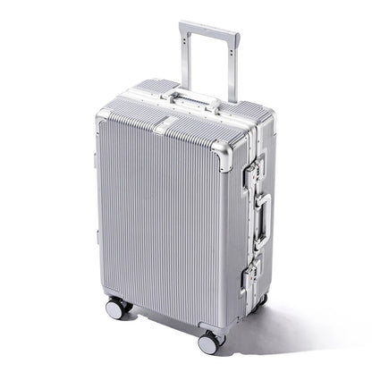 16"/20" Suitcase Carry-on Boarding for Women Travel Trolley Case with Aluminum Frame Password Lock Rolling Luggage 22/24/26/28"