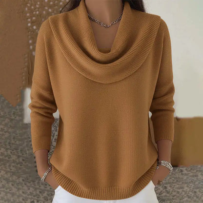 Pullovers Women Sweaters Knitted Solid Full Sleeve Jumpers Y2k Streetwear Elegant Splice Knit Work Casual Autumn Winter 2025