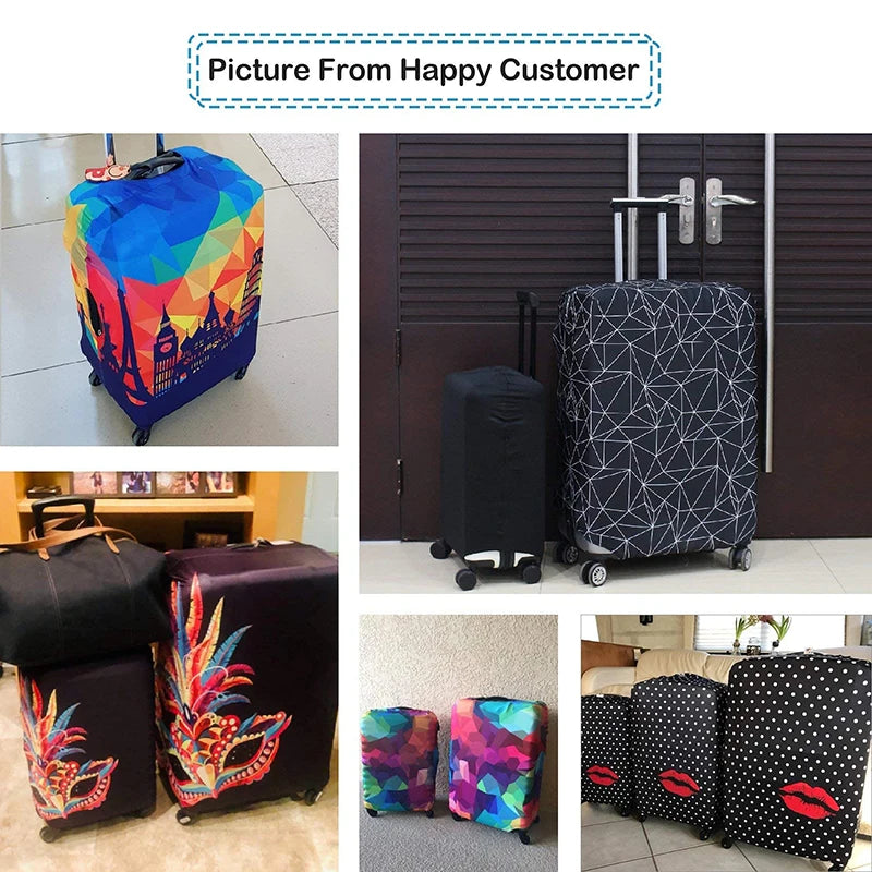 Luggage Cover Suitcase Protector Travel Suitcase Cover Anti Scratch Luggage Protector Washable Fits 18-32 Inch Luggage