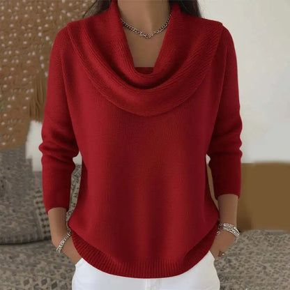 Pullovers Women Sweaters Knitted Solid Full Sleeve Jumpers Y2k Streetwear Elegant Splice Knit Work Casual Autumn Winter 2025