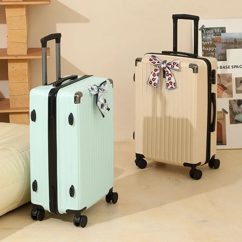 Suitcase Wide Handle Travel Suitcase Men 20 24 26 Carry-On Luggage Women Multiple Color Options Travel Exclusive