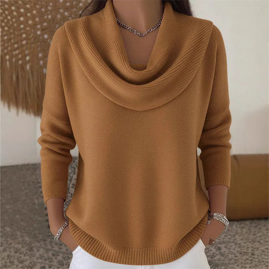 Pullovers Women Sweaters Knitted Solid Full Sleeve Jumpers Y2k Streetwear Elegant Splice Knit Work Casual Autumn Winter 2025