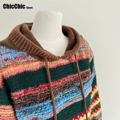 Pullovers Sweater Knitted Loose Jacket For Women Clothing 2025 New Casual Y2k Crop Clothes Elegant Female Clothing Fashion Tops